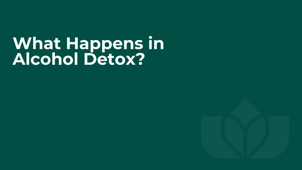 What Happens in Alcohol Detox